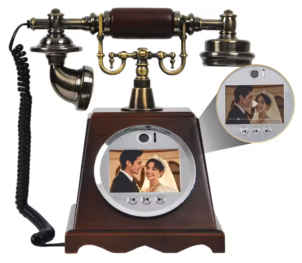 Retro Video gastenboek (Hout Look)