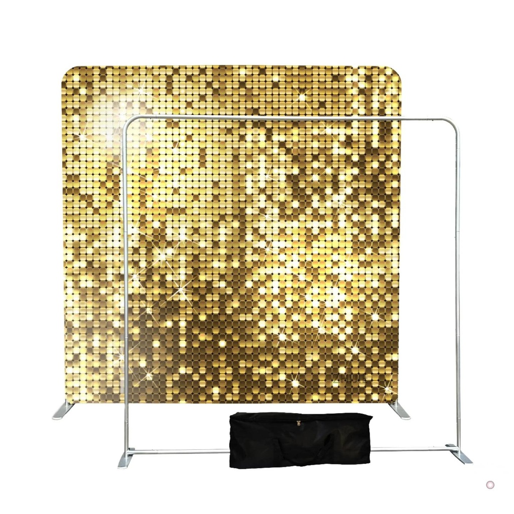 Backdrop Aluminum Frame + Custom Printing 8ft (2.4m)